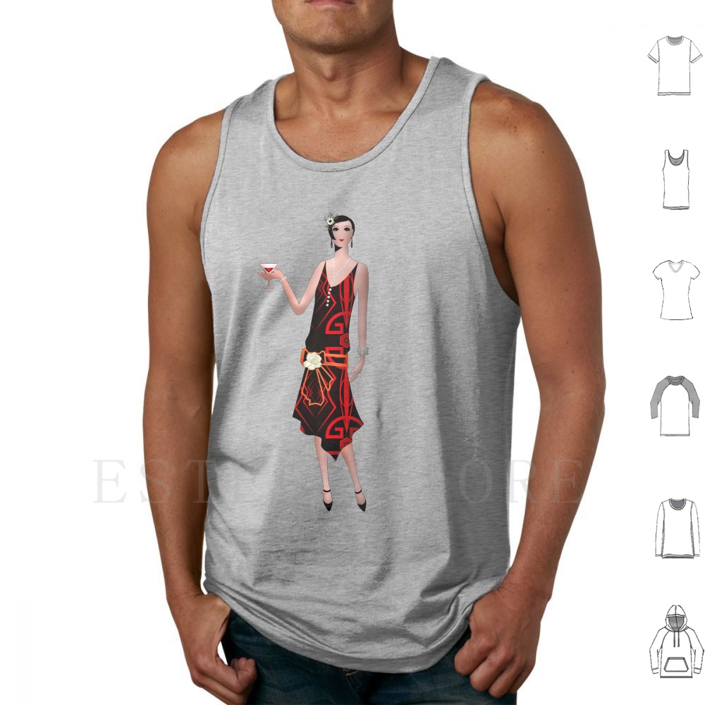 Mens Fashion In The 1920S - Gatsby Flapper-1920s Canotte moda vintage Canottiere