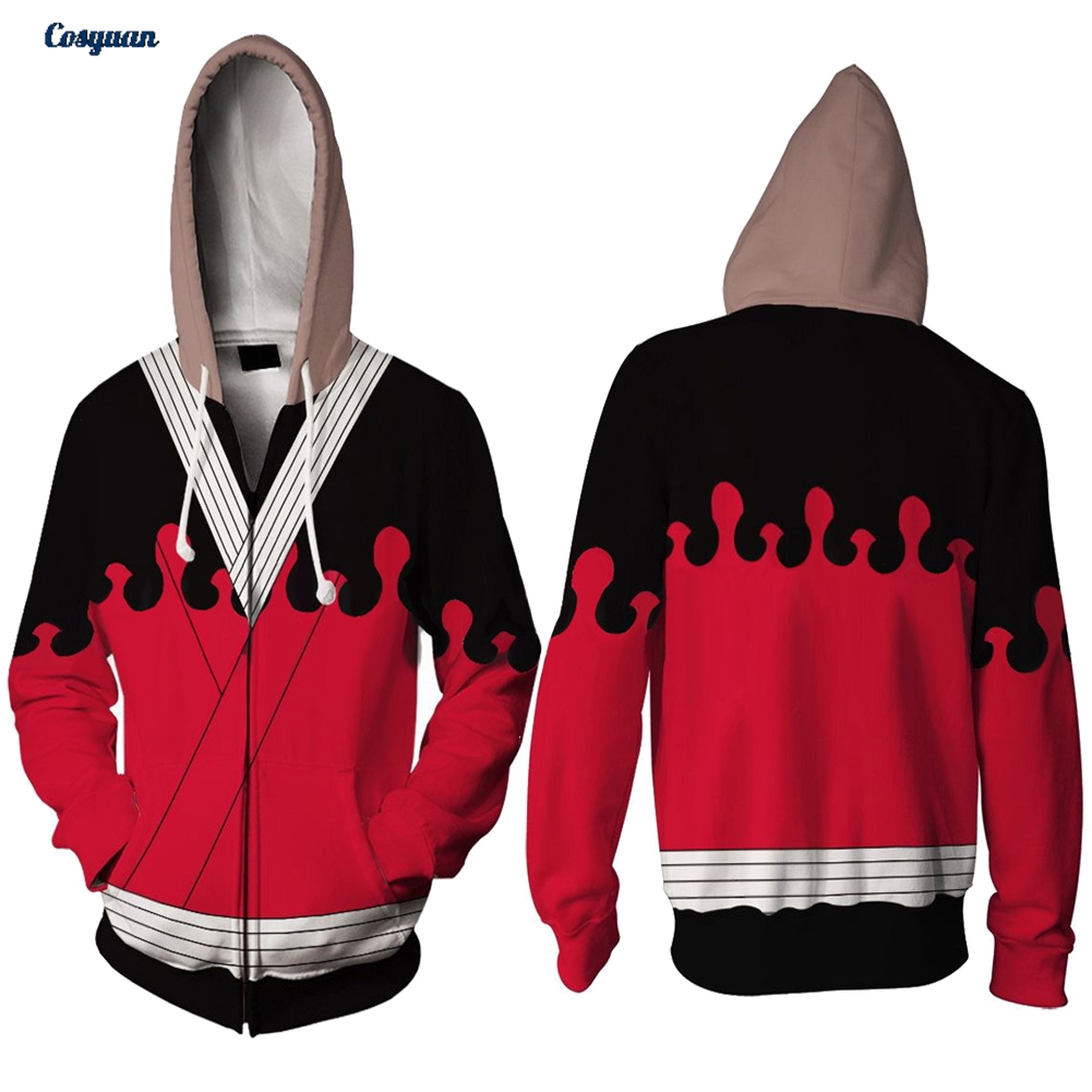 Men'S Fashion Zipper Jacket - Felpa con cappuccio cosplay Anime Devil
