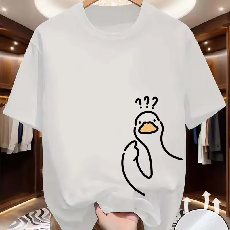 Men'S Fashion Questions - T-shirt con stampa Question Mark Duck
