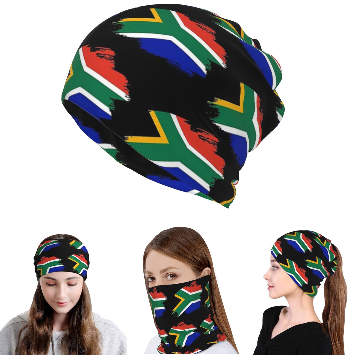 Beanie Winter Hat - Bandana con bandiera dei Springboks sudafricani,