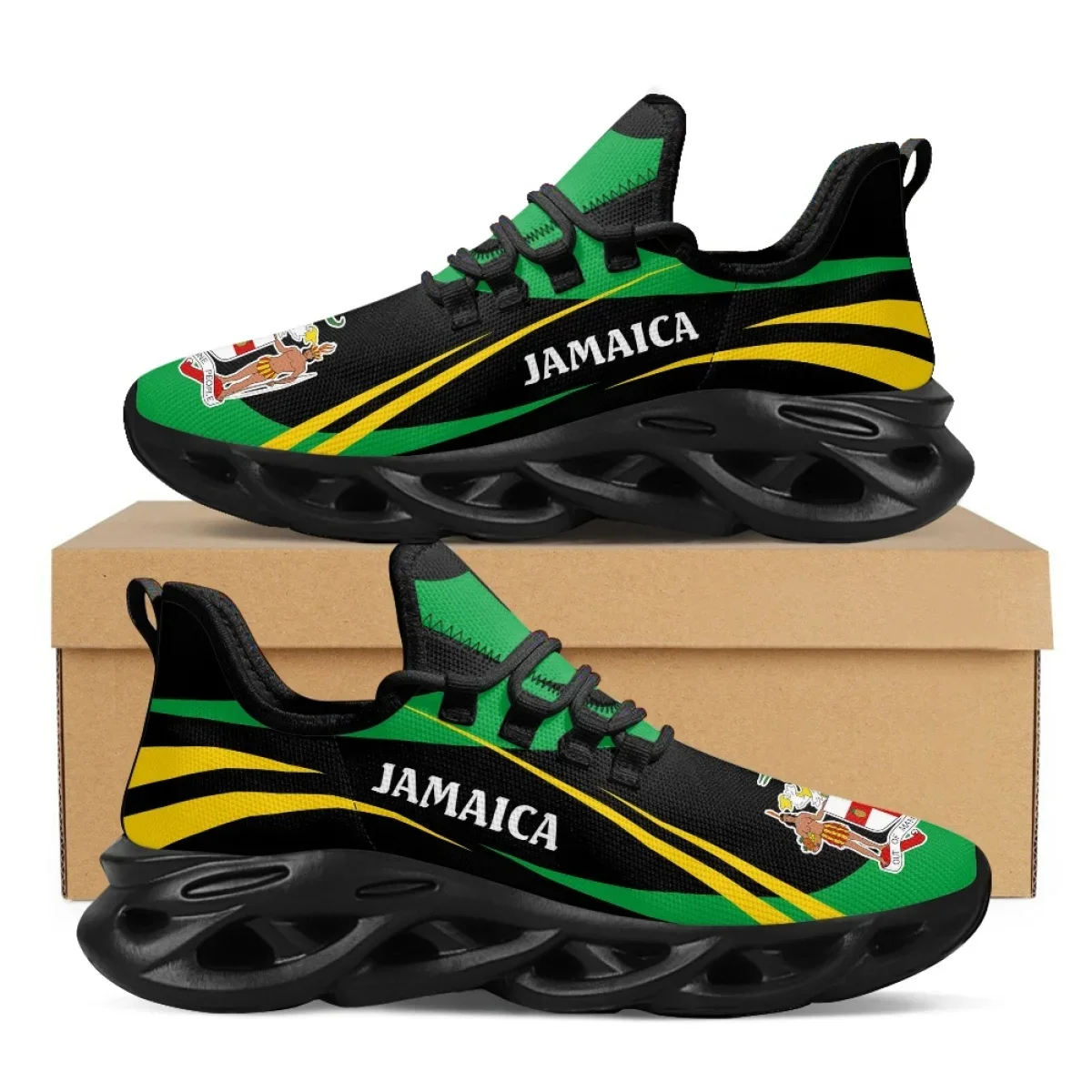 Men'S Fashion Running Shoes - Scarpe con stampa bandiera della Giamaica