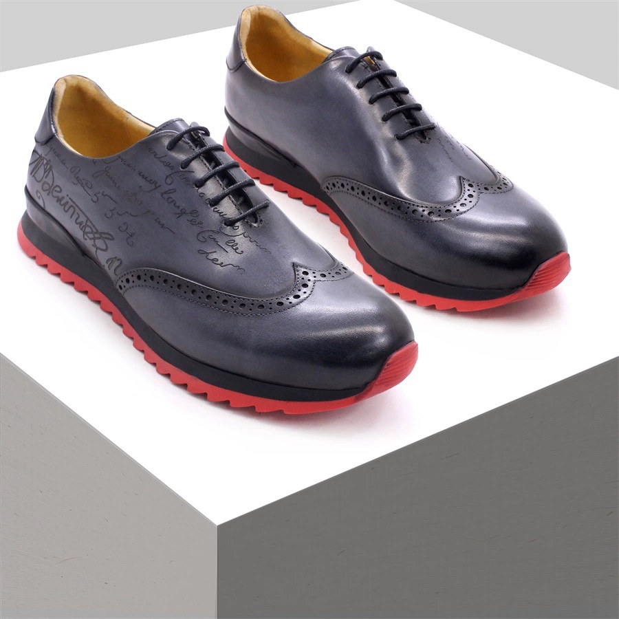Oxford Shoes Brogue - Scarpe da ginnastica Oxford da uomo