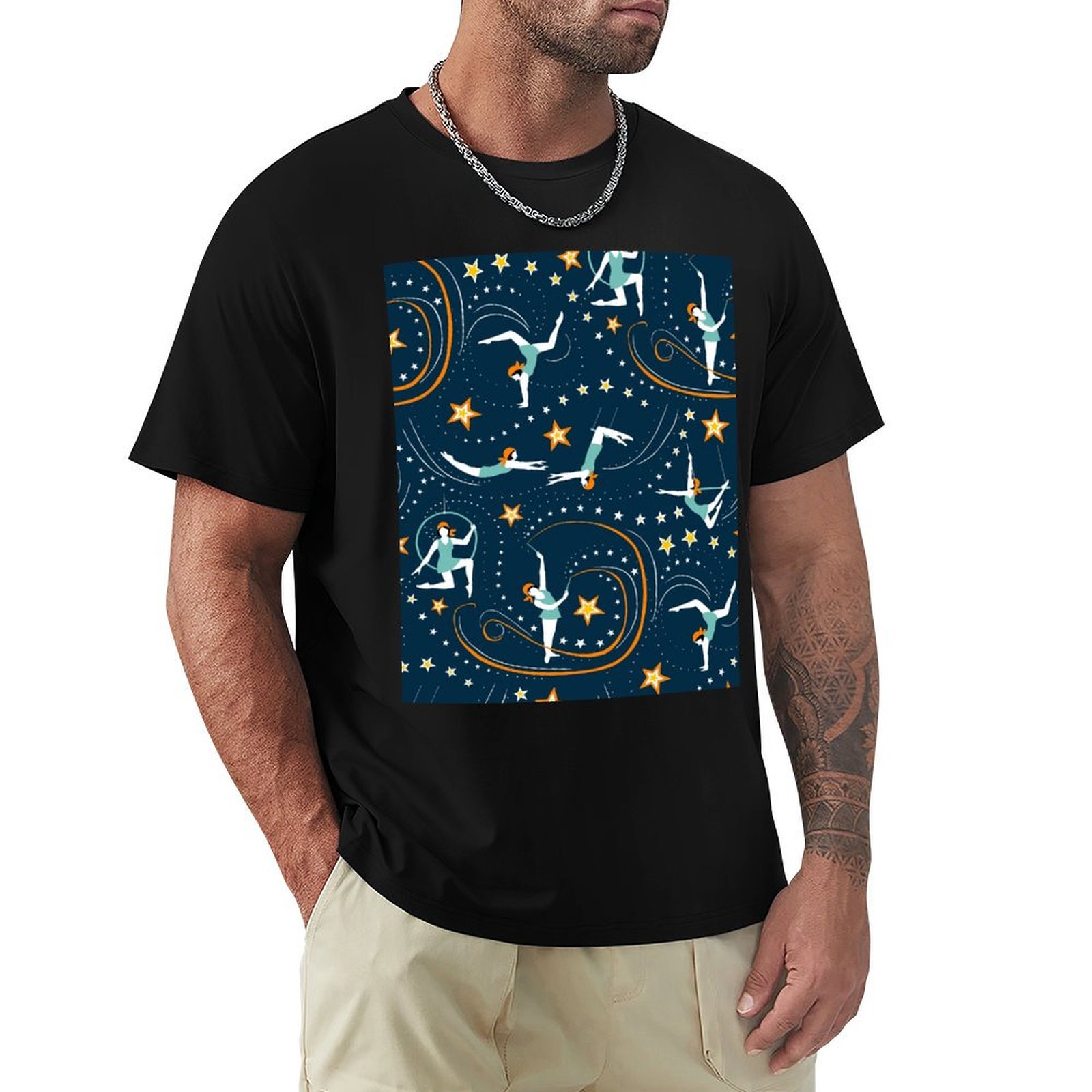 Mens Fashion In The 1920S - T-Shirt Casual a Maniche Corte con