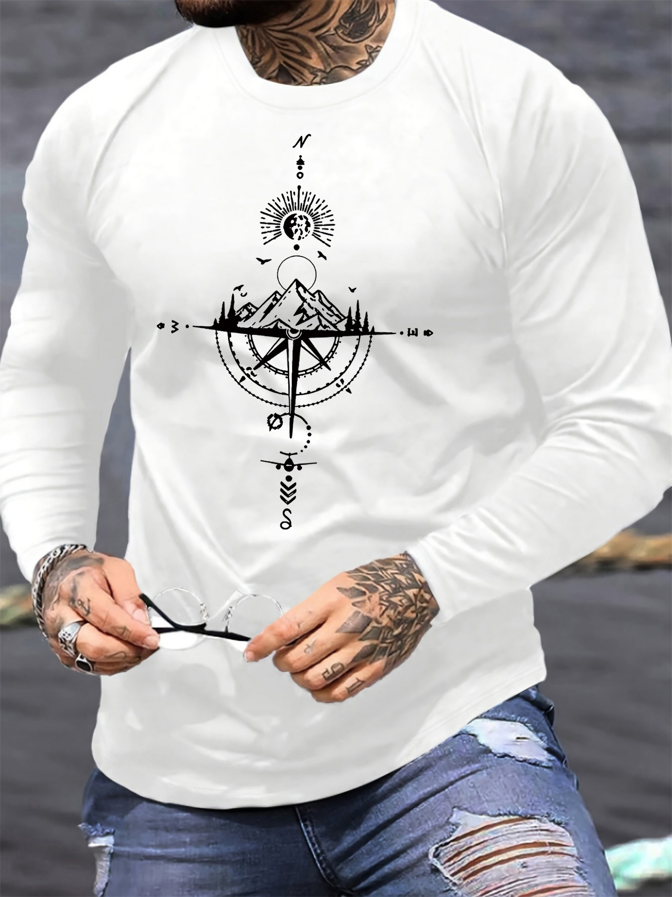 Men'S Fashion 2025 - T-shirt versatile da uomo a maniche
