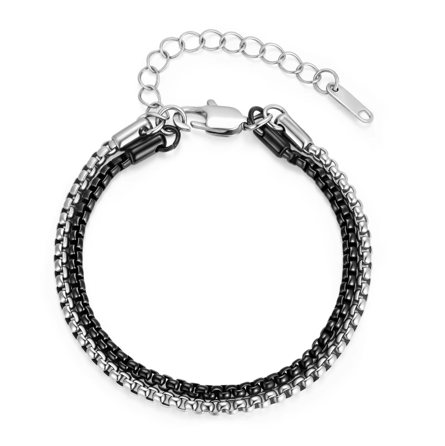 Men'S Fashion Over 30 - Bracciale da uomo in acciaio inossidabile