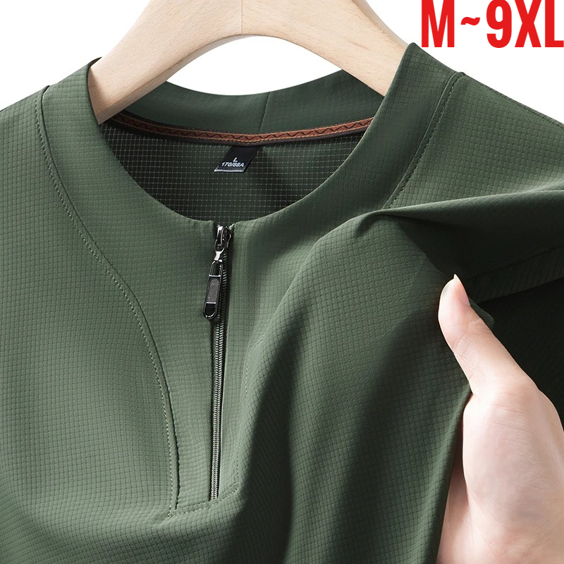 Men'S Fashion 2025 - Maglietta Henley da uomo taglia 9XL