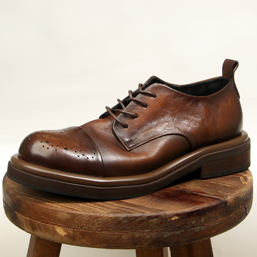 Oxford Shoes Brogue - Scarpe brogue da uomo in vera