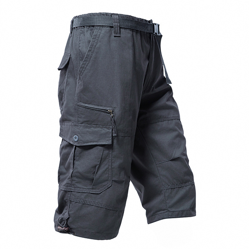 Men'S Fashion Loose Pants - Pantaloncini Cargo da Uomo in Cotone,