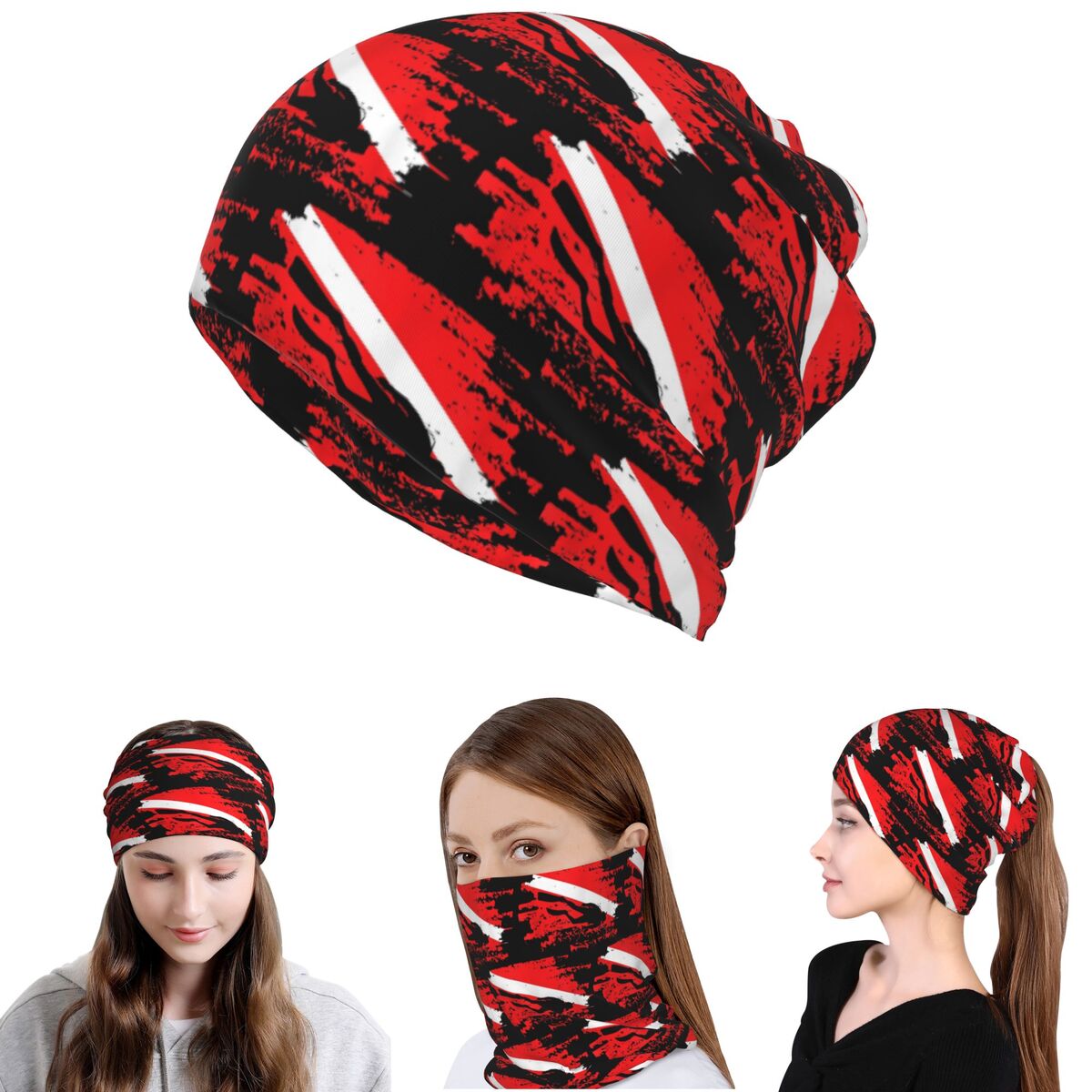 Beanie Winter Hat - Bandana da Sub Multifunzione: Sciarpa, Maschera,