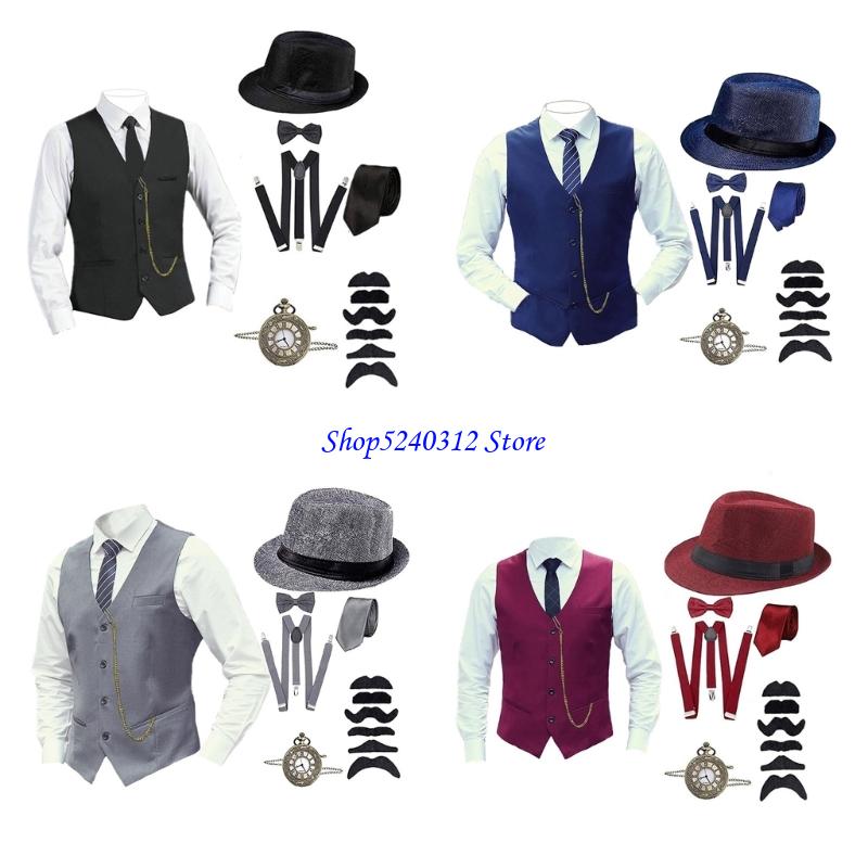 Mens Fashion In The 1920S - 634C Set costumi da festa Gatsby