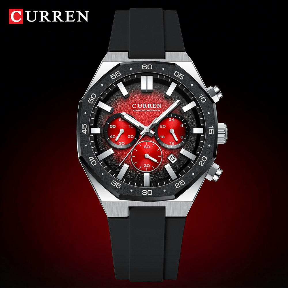 Mens Fashion Watch - CURREN Orologio Sportivo da Uomo alla