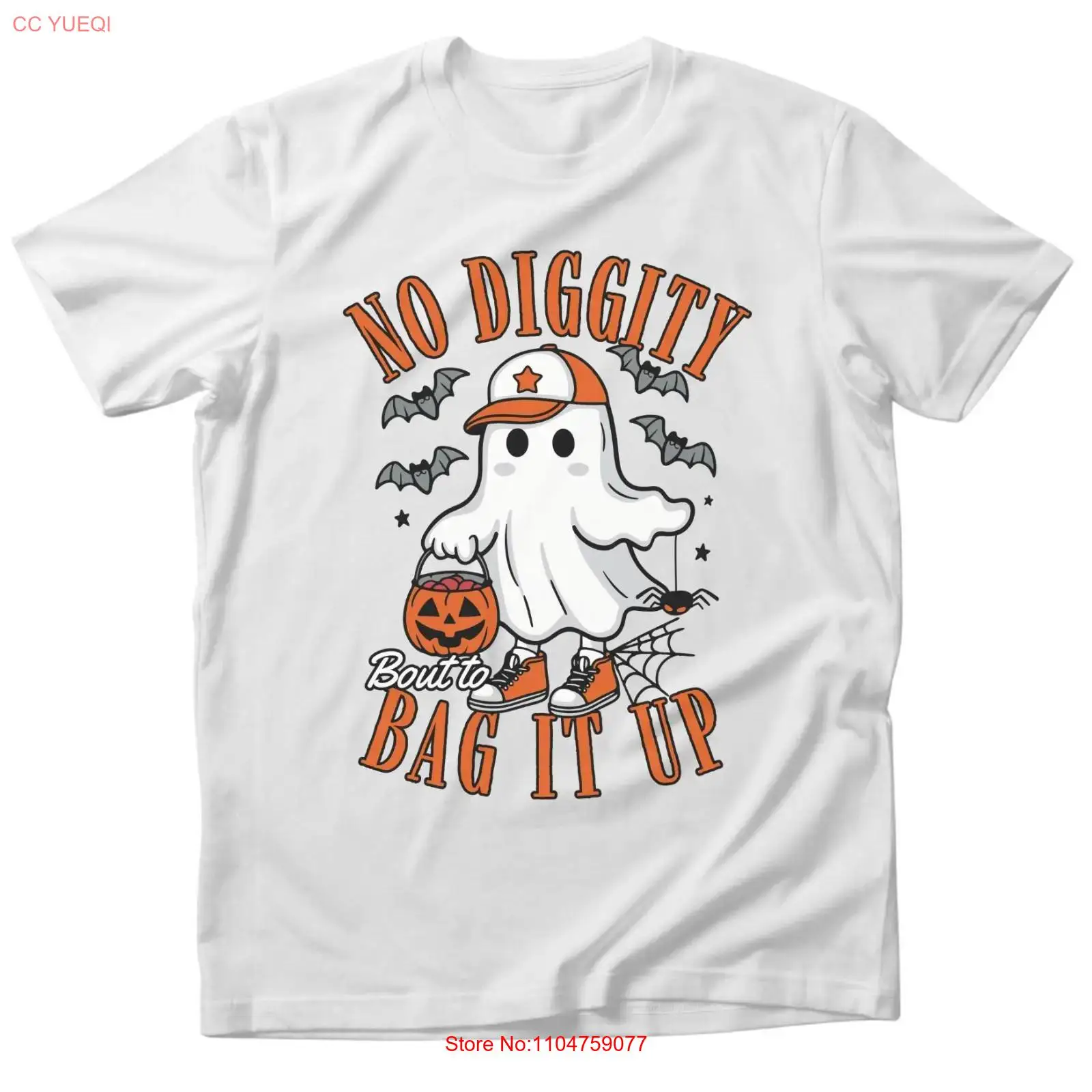 Men'S Fashion Bag - T-shirt con scritta divertente 'no diggity