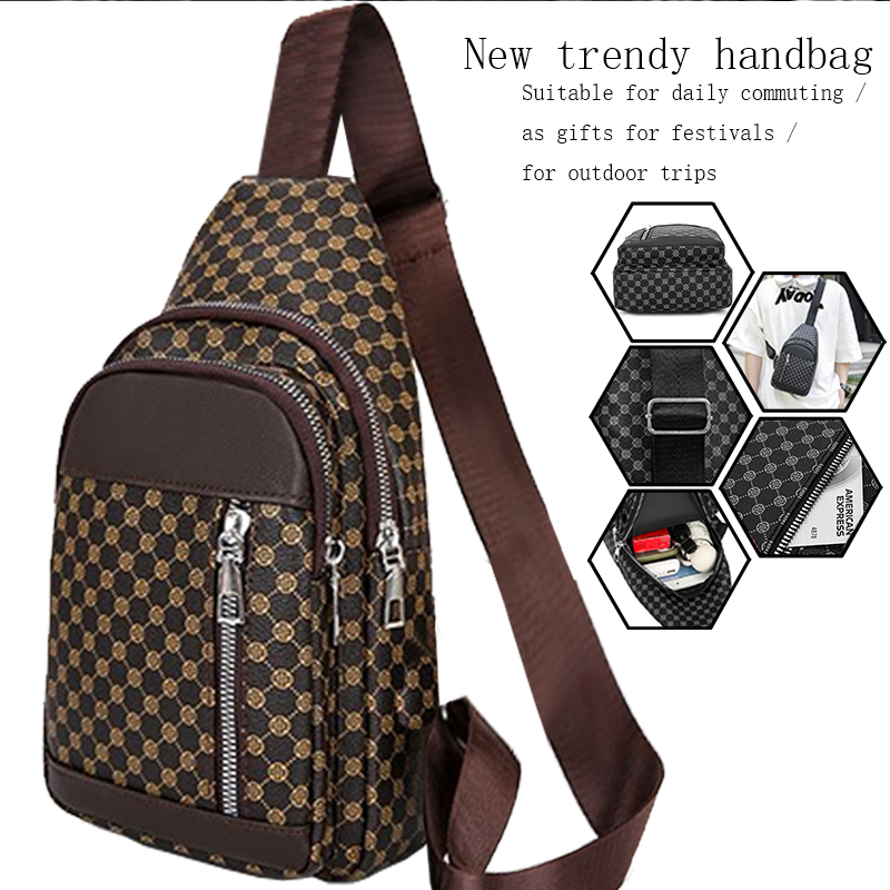 Men'S Fashion Bag - Borsa da petto funzionale in stile