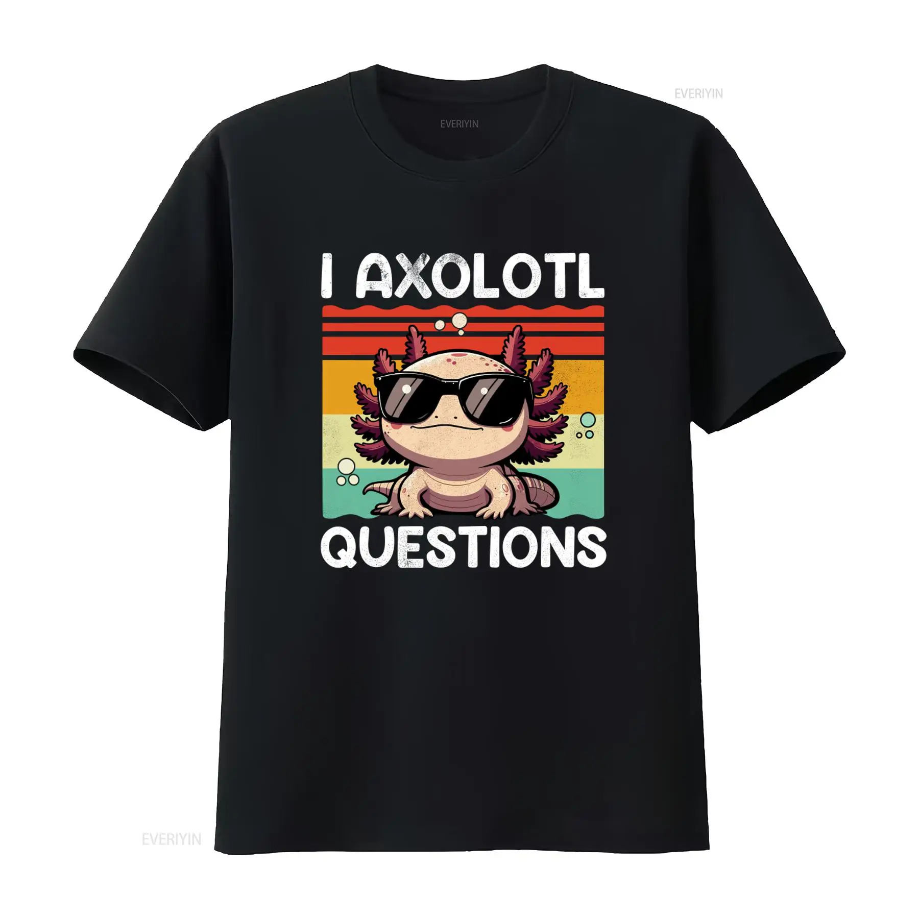 Men'S Fashion Questions - Maglietta retrò vintage I Axolotl Questions