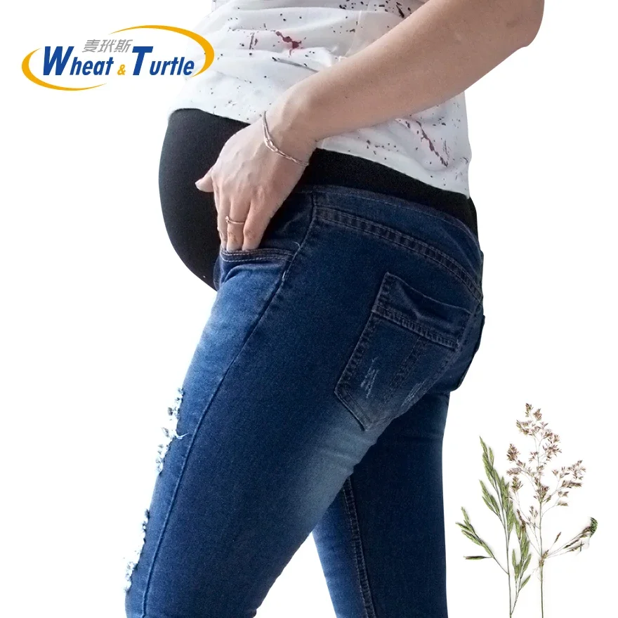 Skinny Jeans Ripped - Jeans Skinny Premaman in Denim di