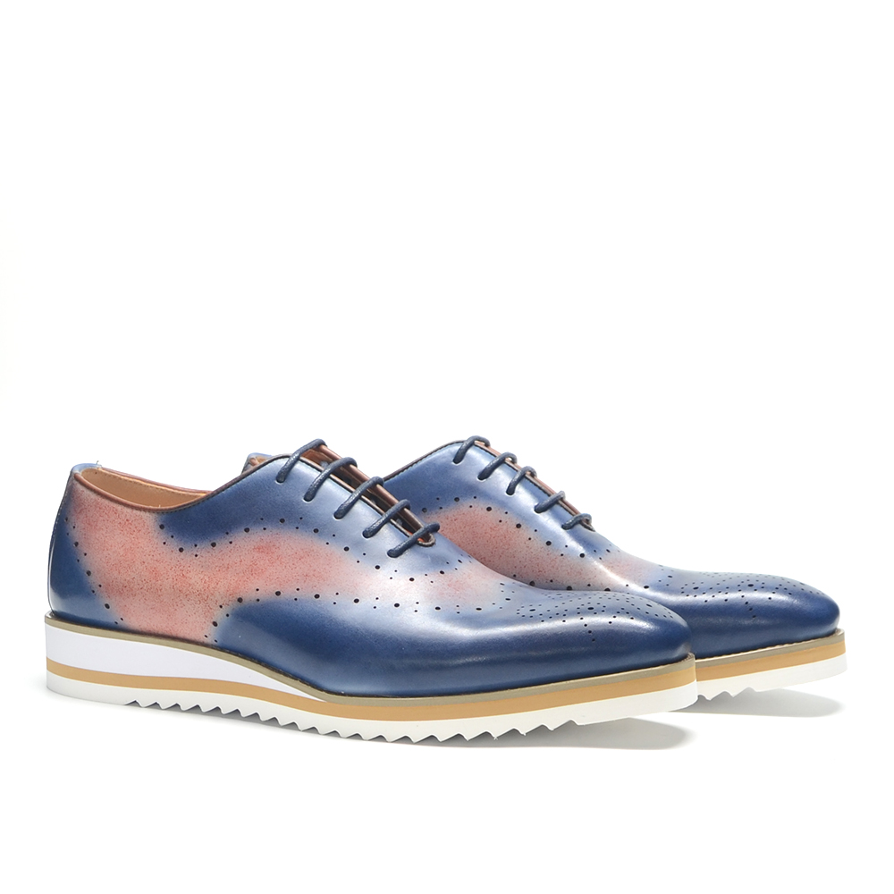 Oxford Shoes Brogue - Scarpe Oxford di Lusso Bicolore con