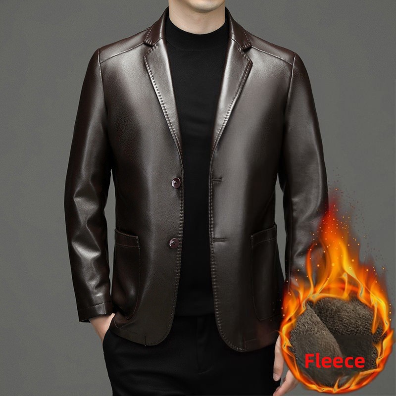 Nuovi uomini blazer in vera pe - Men'S Fashion Leather Jacket recensione e prezzo