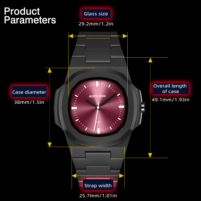 NORTH EDGE Orologio da uomo Nu - Mens Fashion Watch recensione e prezzo