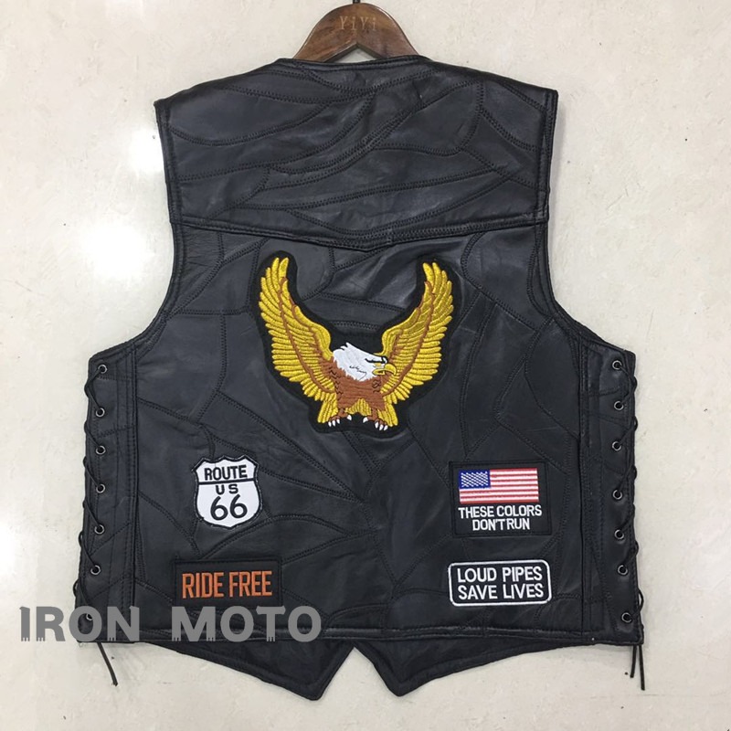 NUOVO Gilet da Moto per Uomo,  - Men'S Fashion Leather Jacket recensione e prezzo