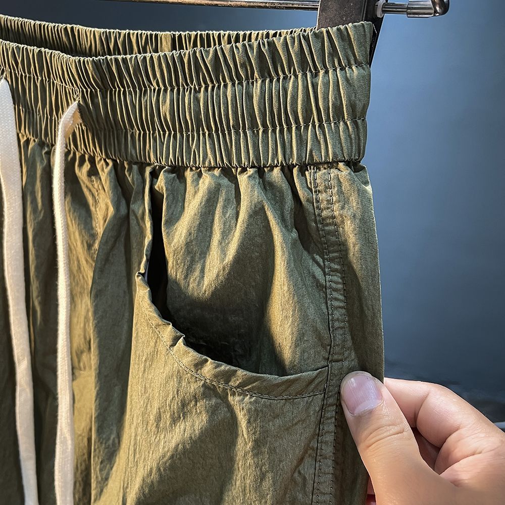 Bermuda cargo da uomo Solid El - Men'S Fashion Loose Pants recensione e prezzo