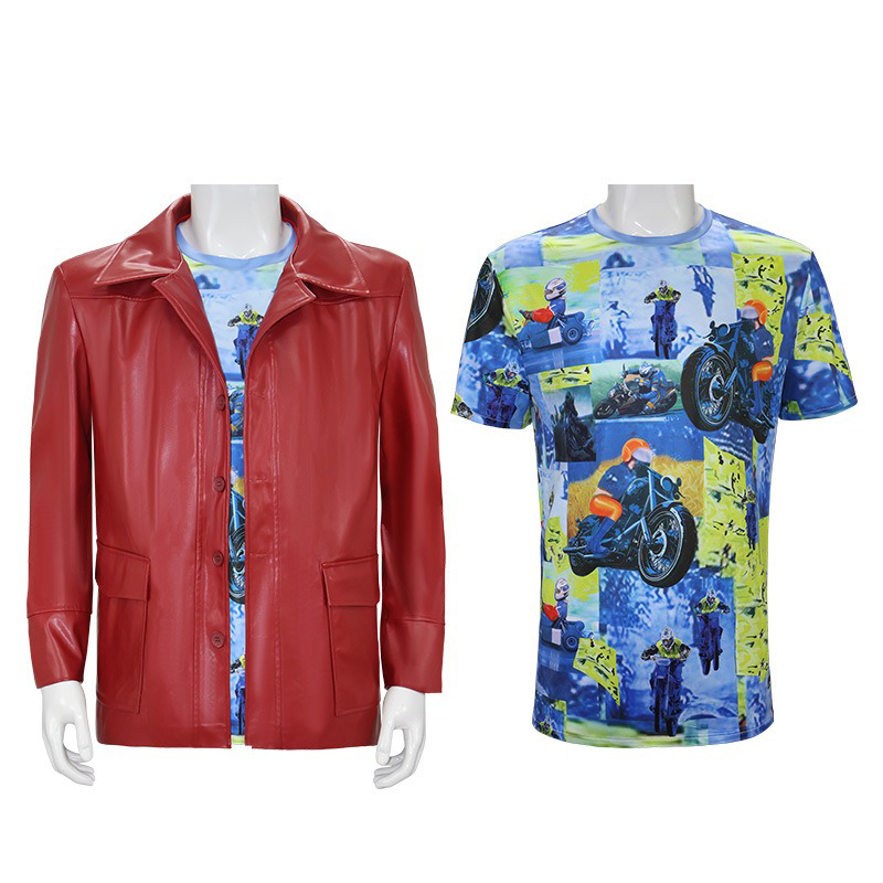 Giacca in Pelle Rossa da Uomo, - Men'S Fashion Leather Jacket recensione e prezzo