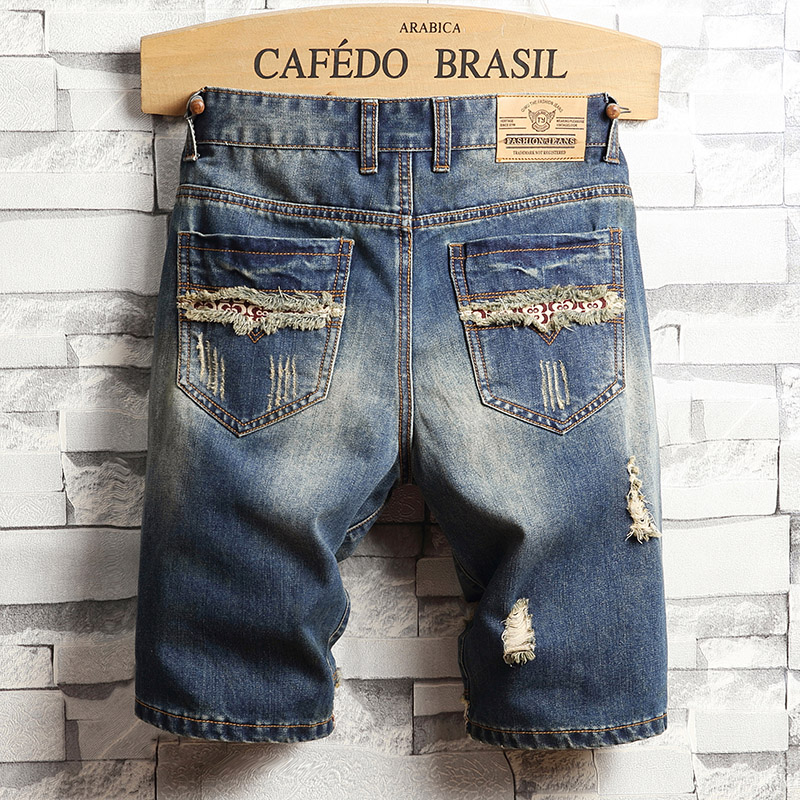 Shorts in Denim Strappati Stil - Men'S Fashion Loose Pants recensione e prezzo
