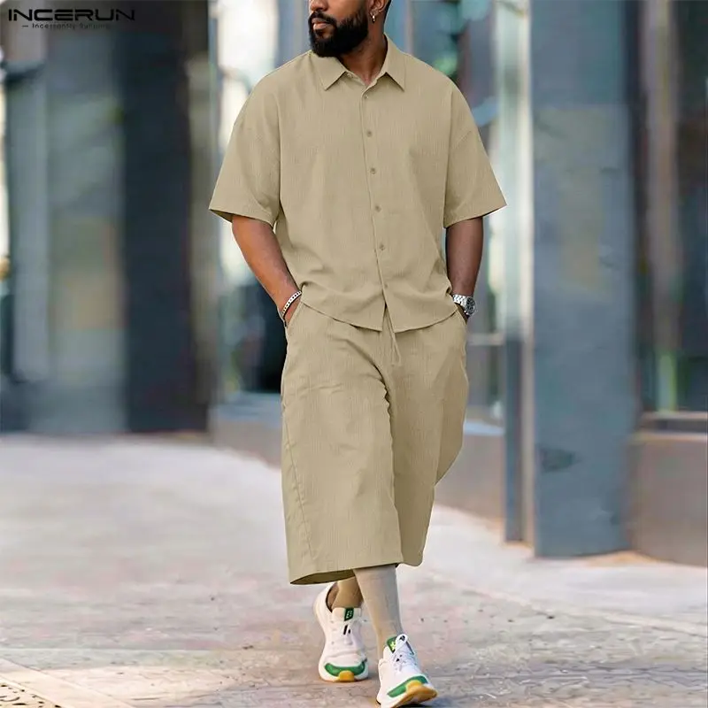 INCERUN Completi da Uomo: Set  - Men'S Fashion Loose Pants recensione e prezzo