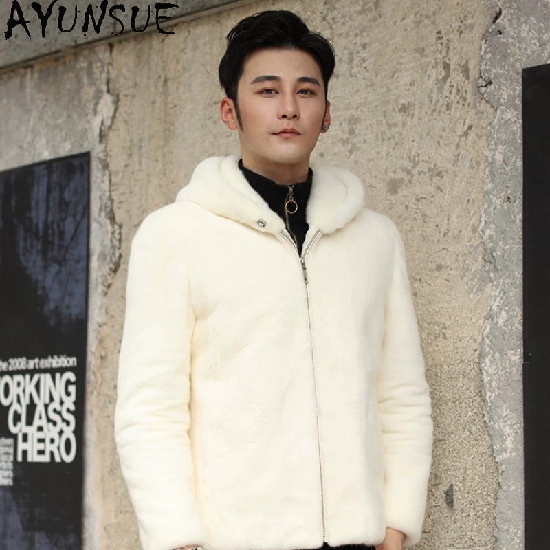 Cappotto in Visone Naturale AY - Men'S Fashion Zipper Jacket recensione e prezzo