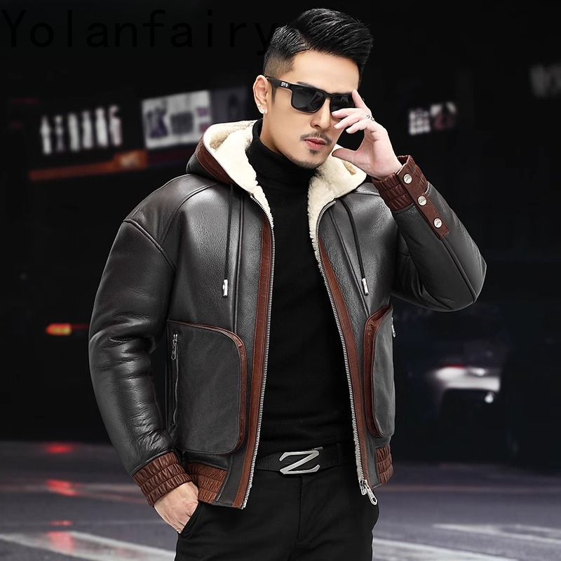 YOLANFAIRY Cappotto di pellicc - Men'S Fashion Leather Jacket recensione e prezzo