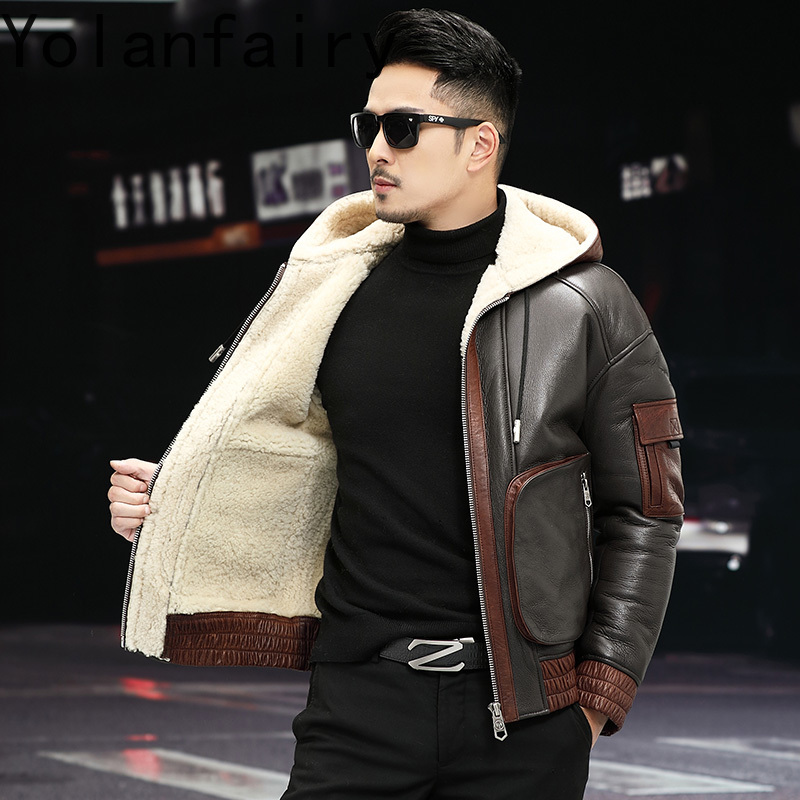 YOLANFAIRY Cappotto di pellicc - Men'S Fashion Leather Jacket recensione e prezzo