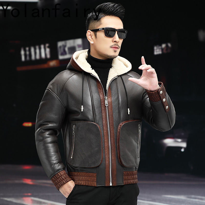 YOLANFAIRY Cappotto di pellicc - Men'S Fashion Leather Jacket recensione e prezzo