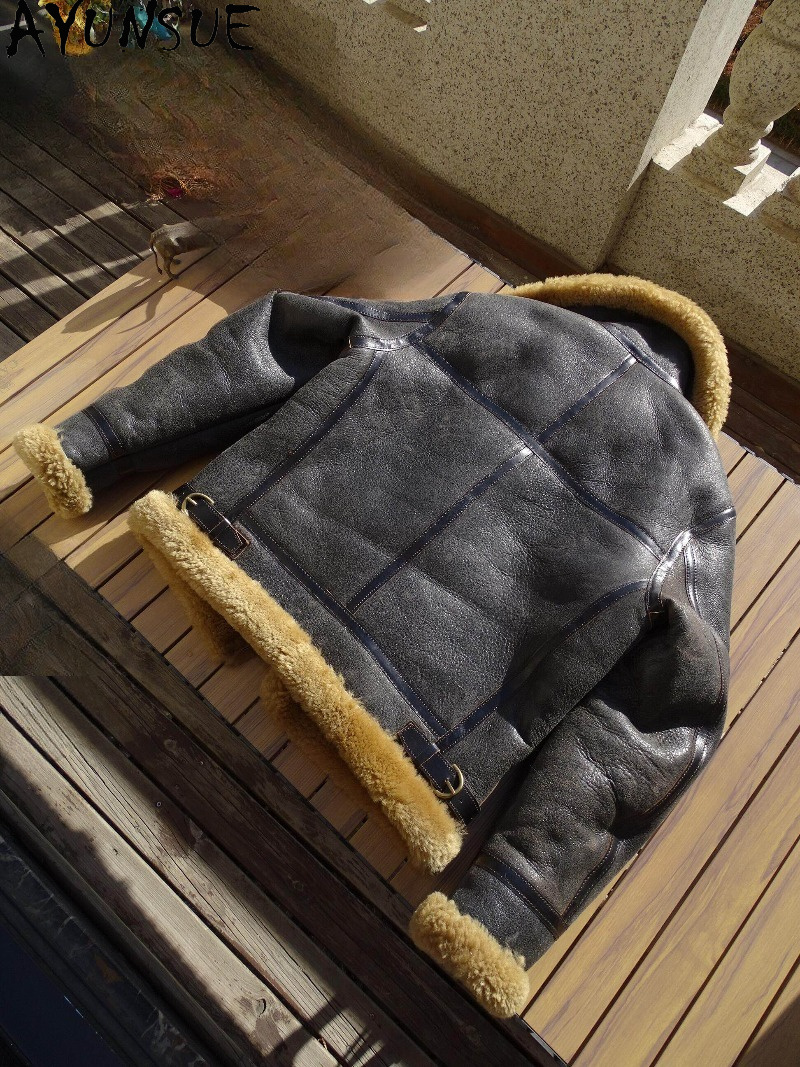 AYUNSUE Cappotto in Vera Pelli - Men'S Fashion Leather Jacket recensione e prezzo