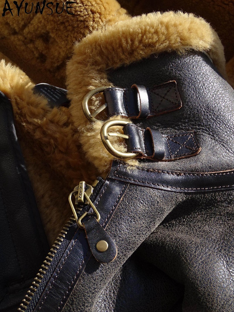 AYUNSUE Cappotto in Vera Pelli - Men'S Fashion Leather Jacket recensione e prezzo