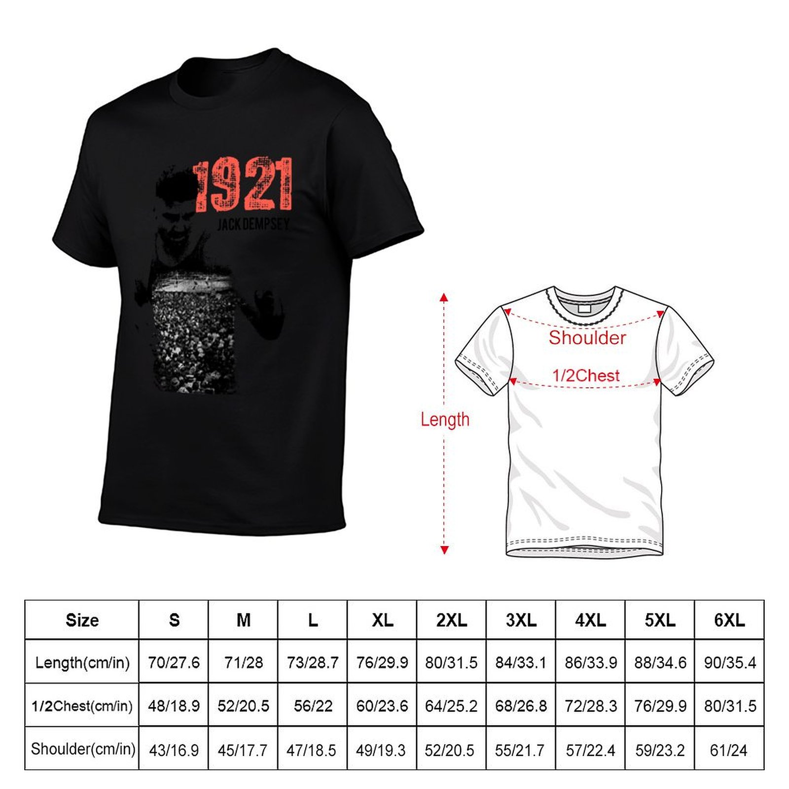 Jack Dempsey. Boxe Vintage. T- - Mens Fashion In The 1920S recensione e prezzo