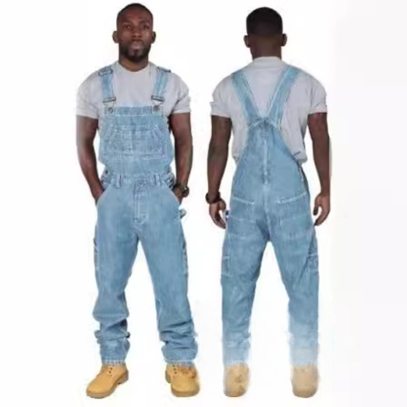 Salopette in denim strappato d - Men'S Fashion Loose Pants recensione e prezzo