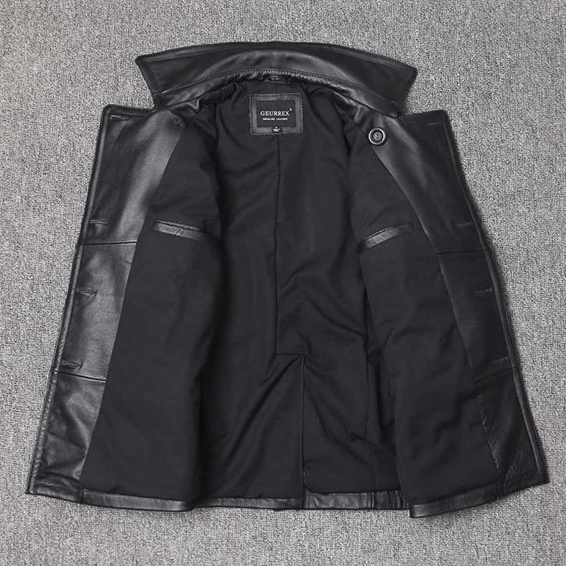 Giacca in vera pelle Giacca da - Men'S Fashion Leather Jacket recensione e prezzo