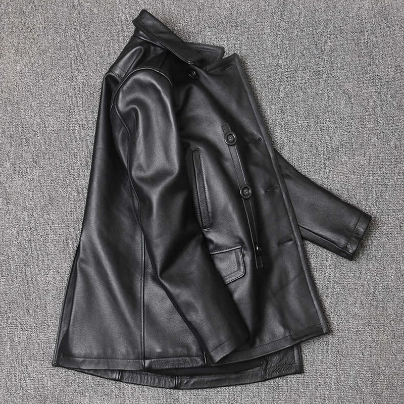 Giacca in vera pelle Giacca da - Men'S Fashion Leather Jacket recensione e prezzo