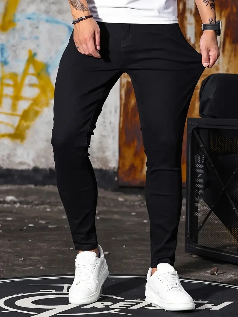 Jeans da Uomo Blu Cielo e Neri - Skinny Jeans Ripped recensione e prezzo