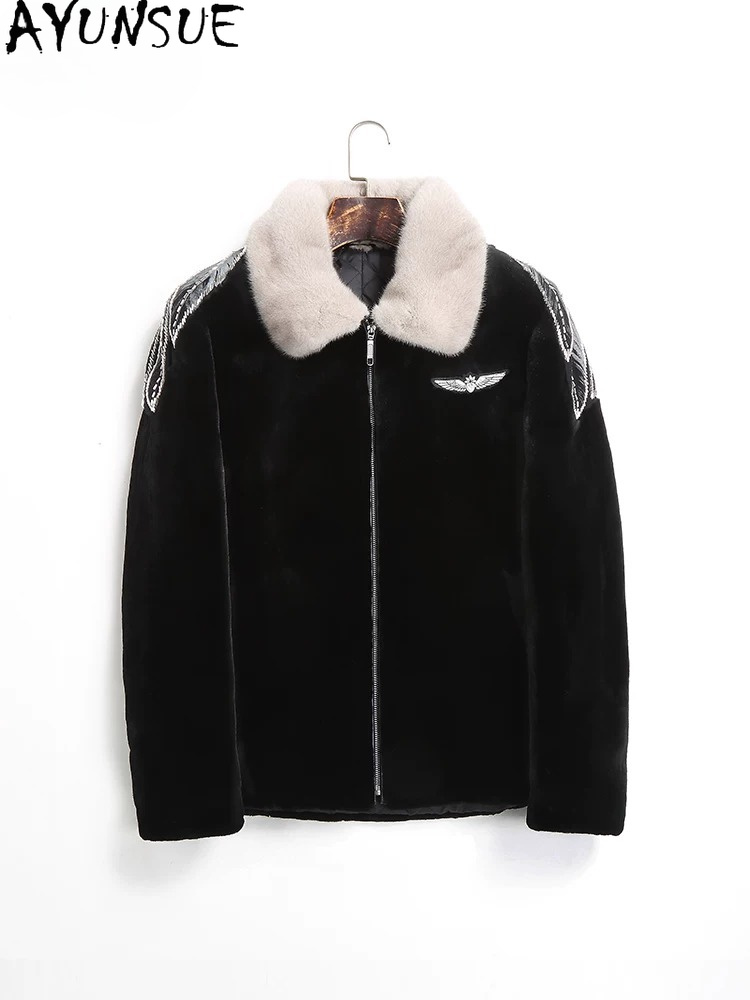 Cappotto in Visone Naturale AY - Men'S Fashion Zipper Jacket recensione e prezzo