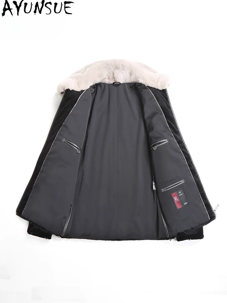 Cappotto in Visone Naturale AY - Men'S Fashion Zipper Jacket recensione e prezzo