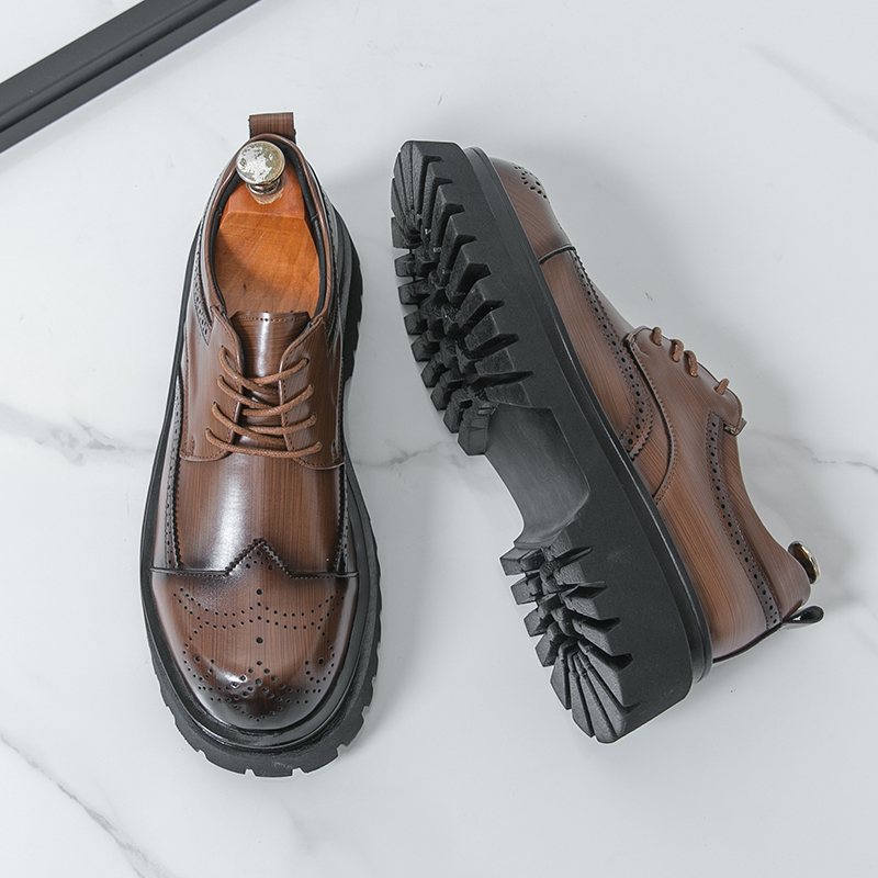 Scarpe Derby da Uomo con Suola - Oxford Shoes Brogue recensione e prezzo