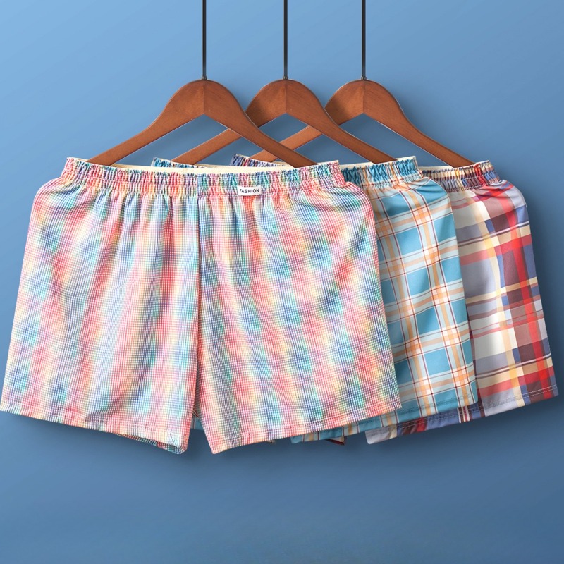 Pantaloncini a Quadri con Moti - Men'S Fashion Loose Pants recensione e prezzo