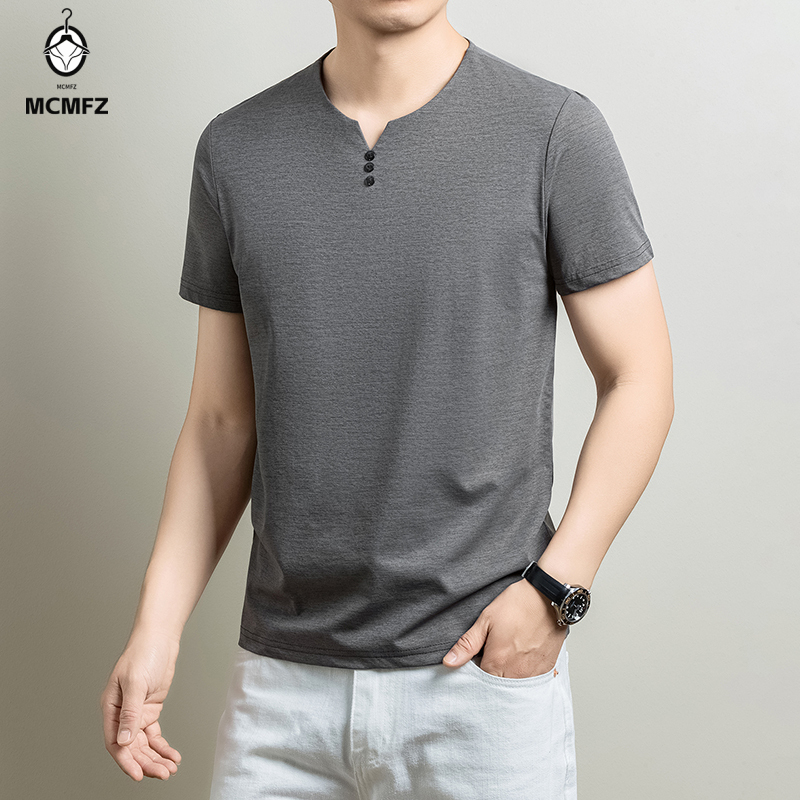 Maglietta Henley basic da uomo - Men'S Fashion 2025 recensione e prezzo