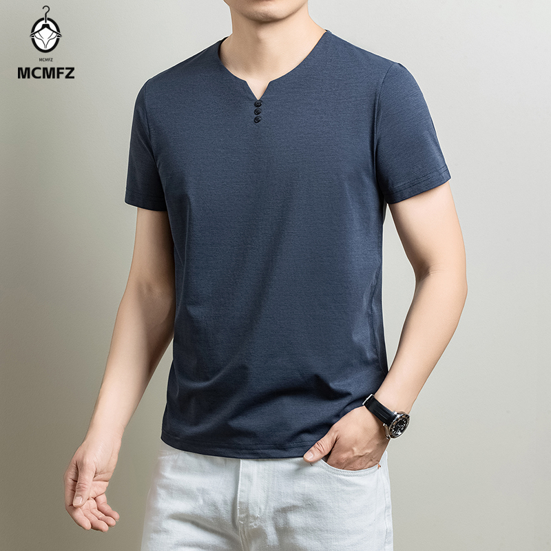 Maglietta Henley basic da uomo - Men'S Fashion 2025 recensione e prezzo