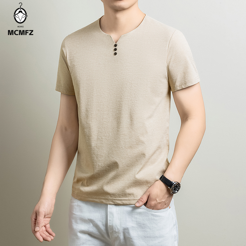 Maglietta Henley basic da uomo - Men'S Fashion 2025 recensione e prezzo
