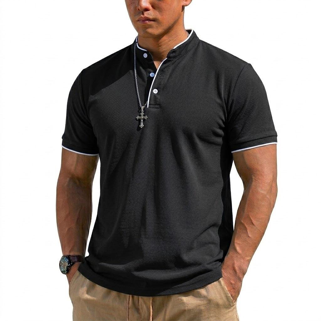 Maglietta Henley Estiva a Mani - Men'S Fashion 2025 recensione e prezzo