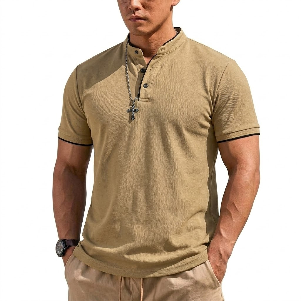 Maglietta Henley Estiva a Mani - Men'S Fashion 2025 recensione e prezzo