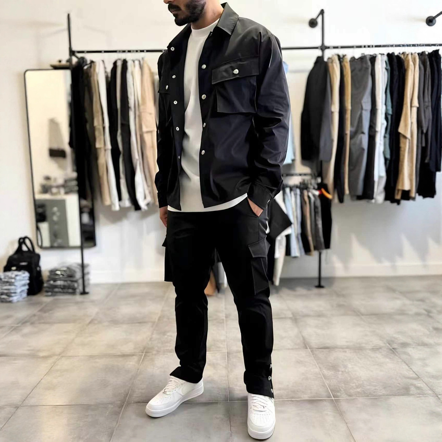 Set Moda Uomo: Giacca e Pantal - Men'S Fashion Zipper Jacket recensione e prezzo
