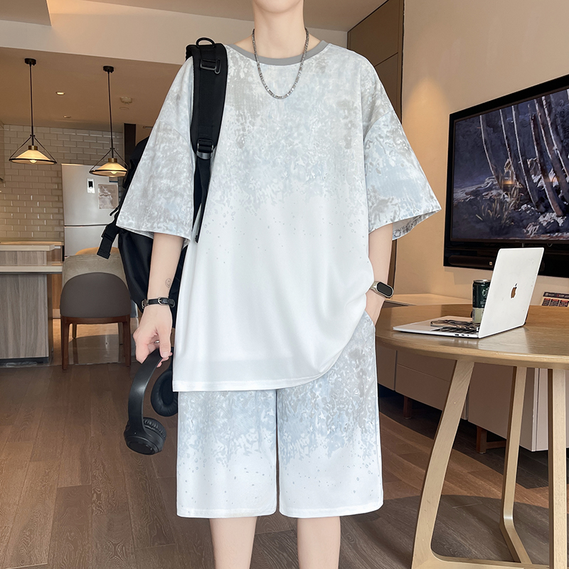 【Pantaloni a 5 punti】Set T-shi - Men'S Fashion Loose Pants recensione e prezzo